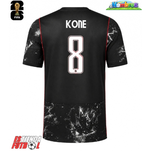 Canadá Ismael Kone #8 Segunda Equipación Mundial 2026 Manga Corta